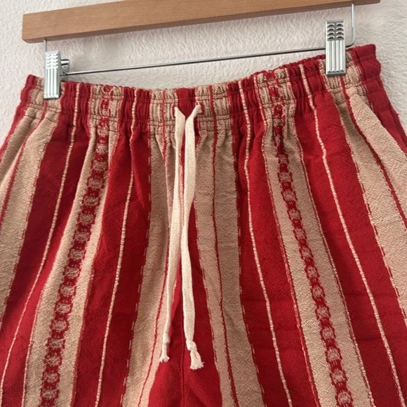 Graziano and Gutierrez Red And Tan Shorts Cotton RARE Small/Medium/Large Woven - Picture 4 of 12